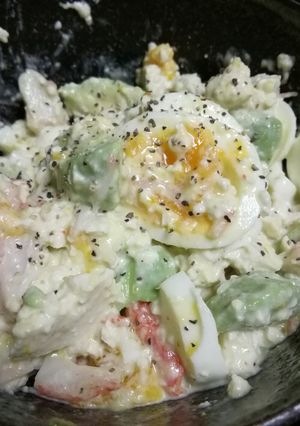 アボカドと木綿豆腐のサラダ-レシピのメイン写真
