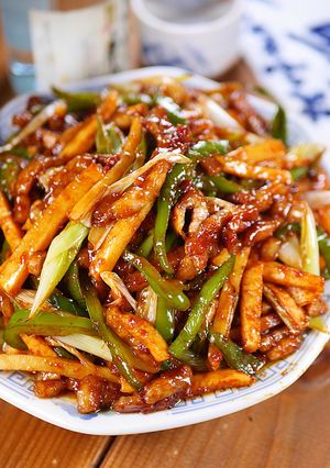 チンジャオロース風の細切り回鍋肉😋🍚-レシピのメイン写真