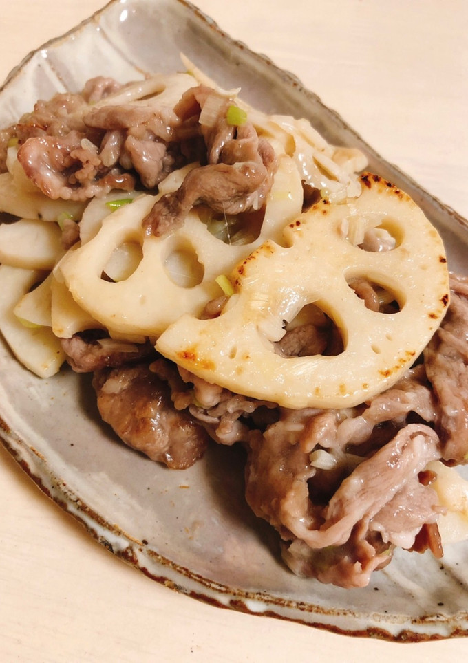 蓮根と豚のとろみネギ塩焼き-レシピのメイン写真