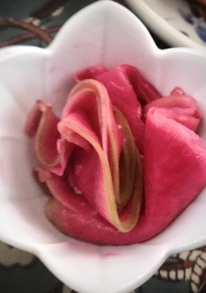 紅芯大根の塩麹漬け-レシピのメイン写真