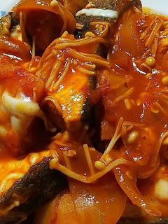 秋鮭のトマト煮込み-レシピのメイン写真