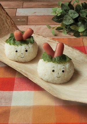 ニッコリ笑顔のウィンナーおにぎり-レシピのメイン写真