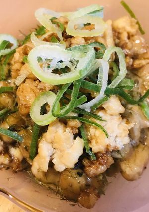 毎日の納豆●鶏ひき肉の炒めそぼろ添え-レシピのメイン写真