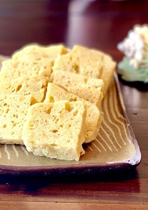 時短！レンジでサツマイモの蒸しパン-レシピのメイン写真