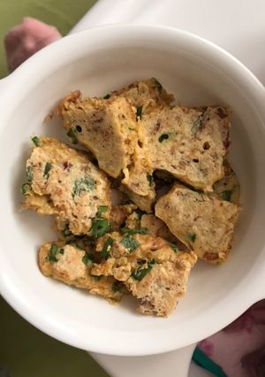離乳食後期 にら玉おやき-レシピのメイン写真