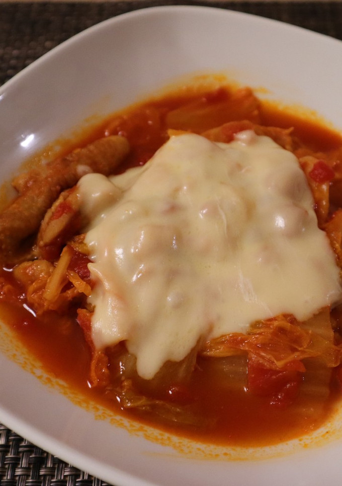 鶏肉と白菜のトマト煮込み-レシピのメイン写真