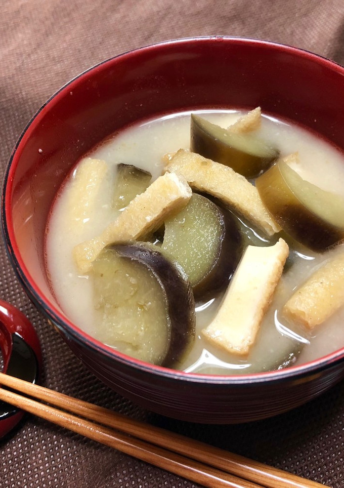 薄揚げと茄子の粕汁◎-レシピのメイン写真
