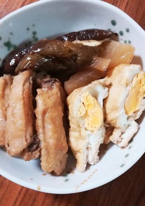 手羽中と巾着玉子のうま煮-レシピのメイン写真