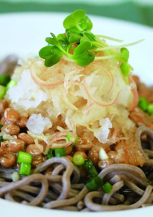 薬味たっぷり!納豆おろしそば-レシピのメイン写真