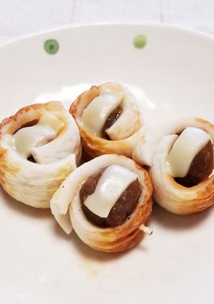 お弁当に♪ミートボール・ちくわ・チーズ-レシピのメイン写真