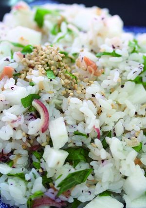 簡単混ぜるだけ!梅と長芋のさっぱりご飯-レシピのメイン写真