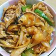 フライパン1つでポークチャップ風丼♥゛