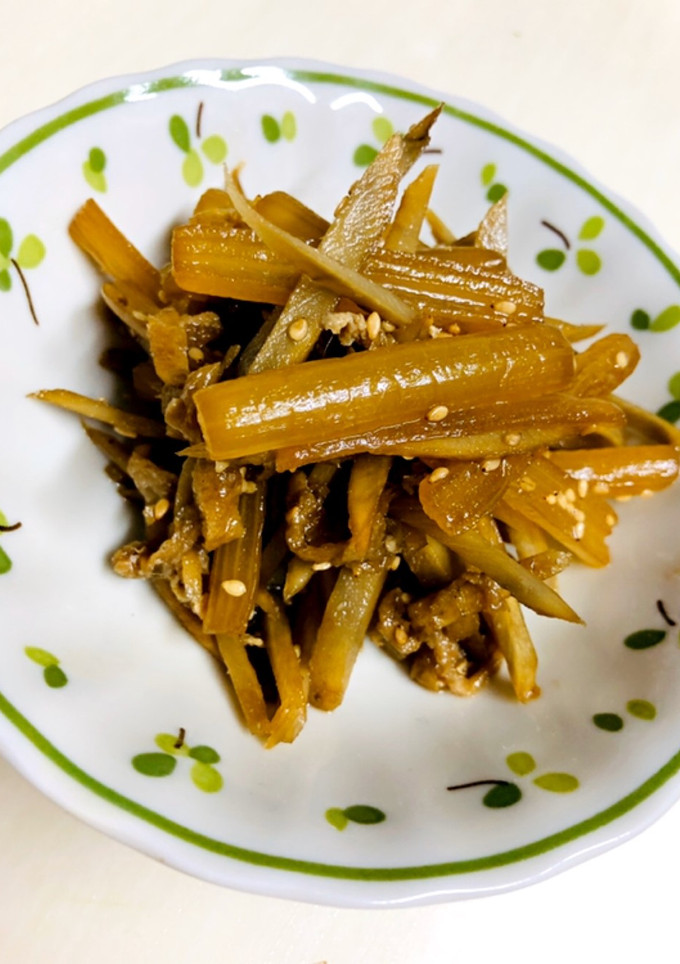 簡単和風副菜☆フキとごぼうの煮物-レシピのメイン写真