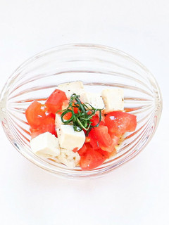豆腐とトマトのサラダ-レシピのメイン写真