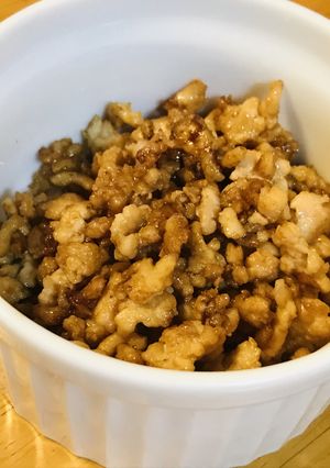 そぼろふりかけ●鶏ひき肉の甘辛味噌炒め-レシピのメイン写真