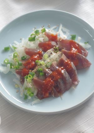 カツオのピリ辛韓国風-レシピのメイン写真
