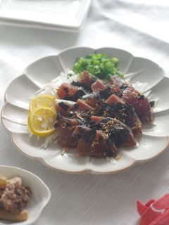 カツオと焼きのりの中華風漬け-レシピのメイン写真