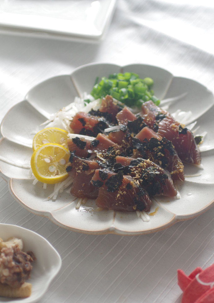 カツオと焼きのりの中華風漬け-レシピのメイン写真