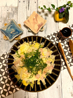 鍋材料の野菜達で☆豚バラのレンジ重ね蒸し-レシピのメイン写真