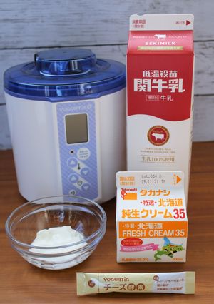 チーズ酵素を使って「クリームチーズ」作り-レシピのメイン写真