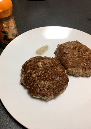 ひき肉ステーキチャレンジ-レシピのメイン写真