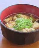 鶏のつみれのたっぷりきのこ汁