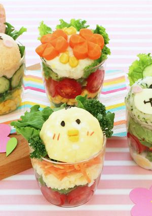 可愛い☆アニマルポテトサラダ~くま編~-レシピのメイン写真