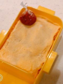 レンジで簡単!ミートソースでオムライス!-レシピのメイン写真