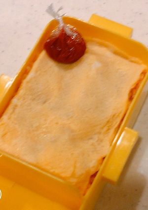 レンジで簡単！ミートソースでオムライス！-レシピのメイン写真
