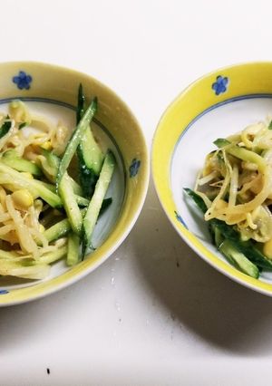 粉末味噌で作るもやしときゅうりのナムル-レシピのメイン写真