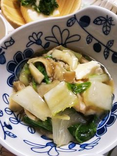 白菜と舞茸のあんかけ豆腐-レシピのメイン写真