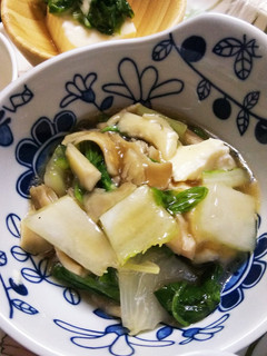 白菜と舞茸のあんかけ豆腐-レシピのメイン写真