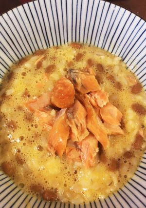 こども 朝ごはん 卵かけ納豆ごはん-レシピのメイン写真
