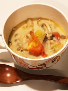 トマトと根菜ときのこの洋風味噌汁-レシピのメイン写真