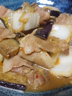 白菜と茄子のみりん醤油炒め-レシピのメイン写真