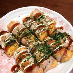 รูปของ お揚げの肉巻きたこ焼き風味