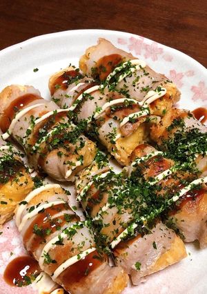 お揚げの肉巻きたこ焼き風味-レシピのメイン写真