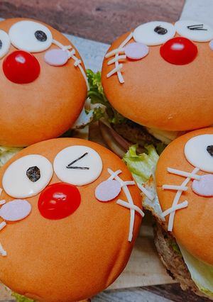 ドラえもん ハンバーガー♪♪簡単♪-レシピのメイン写真