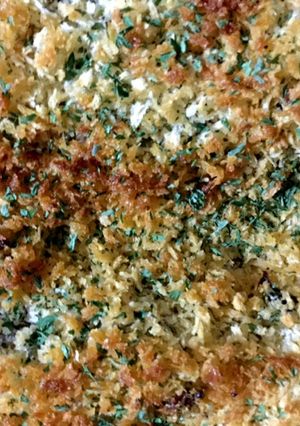 かけて焼くだけ♪簡単さば缶のパン粉焼き-レシピのメイン写真