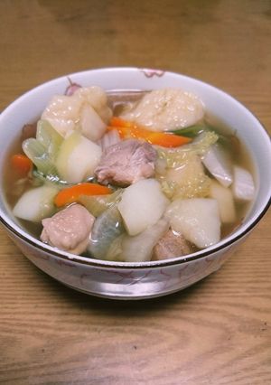 やさしい味で具沢山のすいとん汁♥゛-レシピのメイン写真