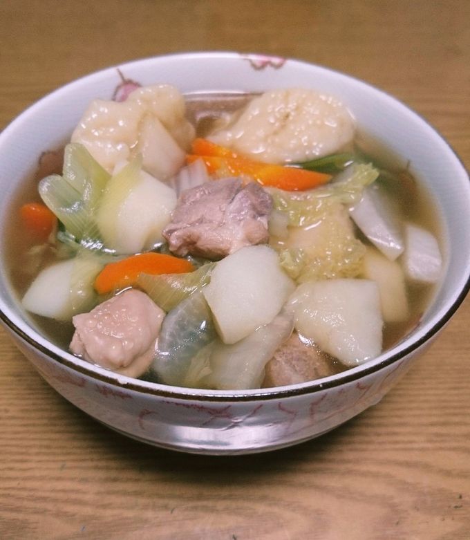 やさしい味で具沢山のすいとん汁♥゛-レシピのメイン写真