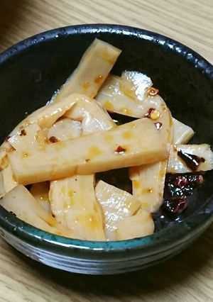味付けメンマにラー油チョイ足し(*^^๓-レシピのメイン写真