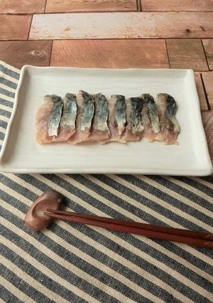 材料4つ★サバの昆布締め-レシピのメイン写真