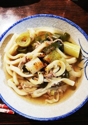 煮込みうどん★☆手打ち麺で-レシピのメイン写真