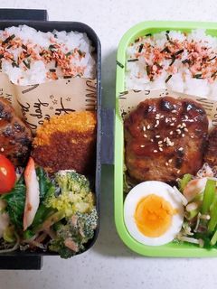☆高校生娘と私のお弁当☆142-レシピのメイン写真