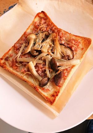 でぶ必見!コンビーフもどきオープンサンド-レシピのメイン写真