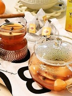 ホットフルーツティー-レシピのメイン写真