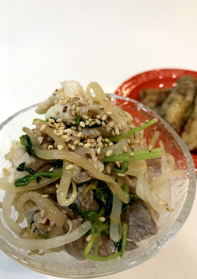 豆苗ともやしと豚肉の中華風-レシピのメイン写真