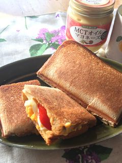 低糖質パンがしっとり美味♪ホットサンド-レシピのメイン写真