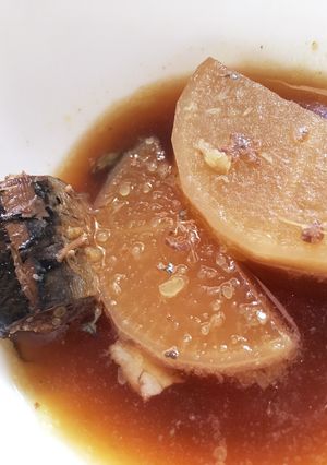 煮込み時間15分！イワシ缶詰と大根の煮物-レシピのメイン写真